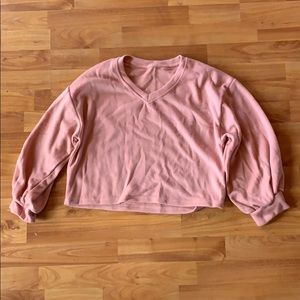 Pink Cropped Sweater